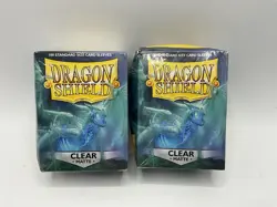 Set of 2- Dragon Shield Card Sleeves - 100 Count- Clear Matte - Image 4