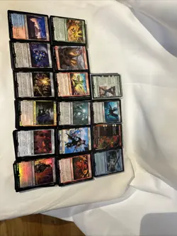 MTG FINAL FANTASY Lot Of 750 plus cards foils + borderless, unc, common+ - Image 1