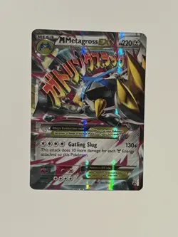 Pokemon TCG Mega-Metagross-EX XY XY35 Holo Promo Card LP Condition - Image 1