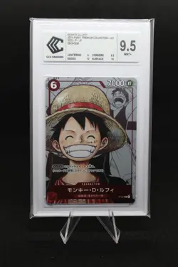 One Piece Card Japanese Monkey.D.Luffy P-001 Premium Bandai Products CCC 9.5 - Image 1