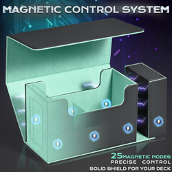 MTG Commander Deck Box with Display Window,Card Deck Box with Dice Tray & 35Pt C - Image 4