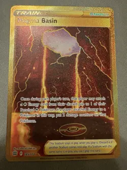 Pokemon Rotom Dex Magma Basin Beach Court Secret Rare Cards Set GOLD - Image 3