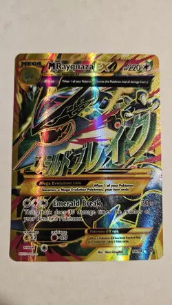 M Rayquaza EX Shiny Full Art Holo Card 98/98 XY-Ancient Origins Ultra Rare - Image 1