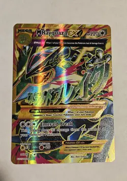 M Rayquaza EX Shiny Full Art Holo Card 98/98 XY-Ancient Origins Ultra Rare - Image 3