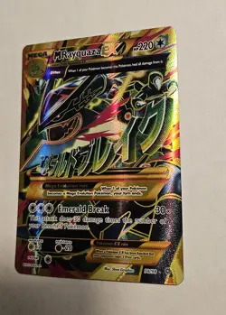 M Rayquaza EX Shiny Full Art Holo Card 98/98 XY-Ancient Origins Ultra Rare - Image 4