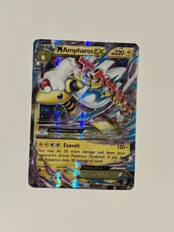 Pokemon TCG Mega Ampharos EX Ancient Origins Holo Card 88/98 MP Condition - Image 1