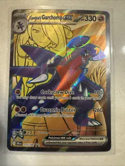 Cynthia's Garchomp EX Pokemon Card - Holo Rare 215/236 Sv10: Destined Rivals - Image 1