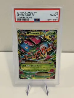 M Venusaur EX 2/83 PSA 8 Holo Rare Mega Full Art Generations Pokemon Card - Image 1