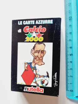 CARTE DA GIOCO SIGILLATE AZZURRE CALCIO 2000 MODIANO POKER 80s PLAYING CARDS NEW - Image 1