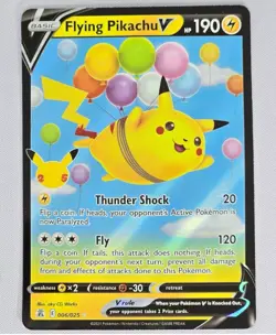 Flying Pikachu V 006/025 Celebrations Holo Ultra Rare Pokemon Card English NM - Image 1