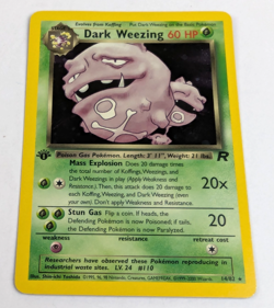 1st Edition Dark Weezing Pokemon Card WOTC Holo Team Rocket 14/82 one Owner NM** - Image 2