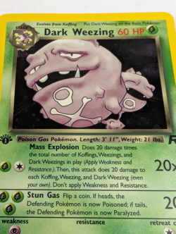 1st Edition Dark Weezing Pokemon Card WOTC Holo Team Rocket 14/82 one Owner NM** - Image 3