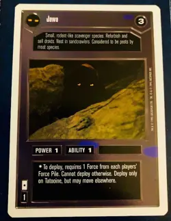 Star Wars CCG Cards Misprint Ink Error Lot of 4 - Image 4