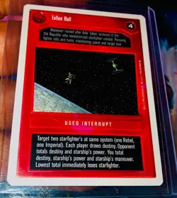 Star Wars CCG Cards Misprint Ink Error Lot of 4 - Image 5