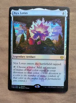 NYX Lotus Theros Beyond Death Foil Promo Card Magic the Gathering - Image 1