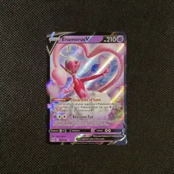 Enamorus V 082/196 Pokemon Lost Origin Sword & Shield Ultra Rare Holo Card NM - Image 1