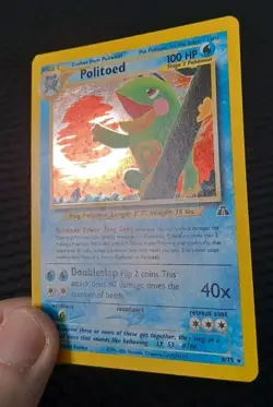 Politoed 8/75 Neo Discovery Holo English WOTC - Pokemon Trading Card - MP - Image 2