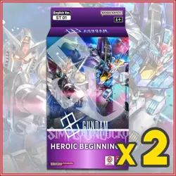 GUNDAM CARD GAME: Heroic Beginnings Starter Deck Bundle ST01 BANDAI Ships 7/11 - Image 1