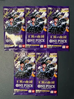 5x ONE PIECE Card Game Booster Pack - OP-10 Royal Blood - Japanese Sealed - Image 1