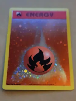 POKEMON PROMO CARD - FIRE ENERGY HOLOFOIL (2002) NM - Image 1