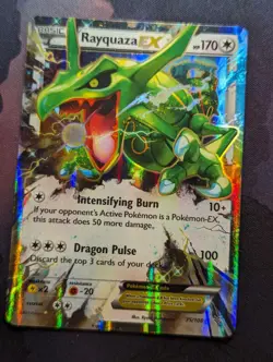 Rayquaza EX 75/108 XY Roaring Skies Ultra Rare Holo Pokemon Card TCG - LP - Image 1