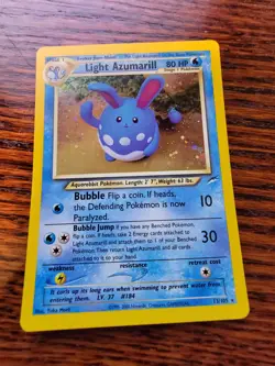 Light Azumarill 13/105 - Neo Destiny - Holo Pokemon TCG Card WOTC LP - Image 1