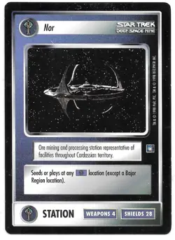 Star Trek Deep Space Nine CCG Nor Black Border Card Decipher NEW UNPLAYED - Image 1