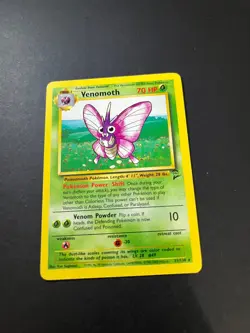 Pokemon Card Venomoth 31/130 Rare Base Set 2 WOTC Trading Card TCG - Image 2