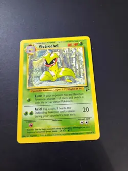 Pokemon Card Victreebel 32/130 Non Holo Rare Base Set 2 WOTC Trading Card TCG - Image 2
