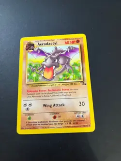 Pokemon Card Aerodactyl 16/62 Fossil Set Non Holo Rare Trading Card TCG - Image 2