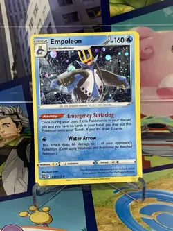 Empoleon 37/172 - Brilliant Stars Cosmos Holo Rare - Pokemon TCG Card - 2022 NM - Image 1