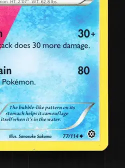 Azumarill 77/114 LP Steam Siege English Pokemon Card TCG - Image 3