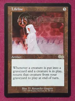 Magic The Gathering URZA'S SAGA LIFELINE artifact card MTG - Image 1