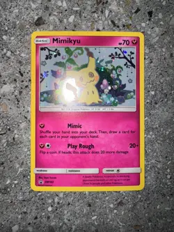 Pokemon TCG Cards Mimikyu SM163 Black Star Promo Holo * SWIRL* NM-M - Image 4