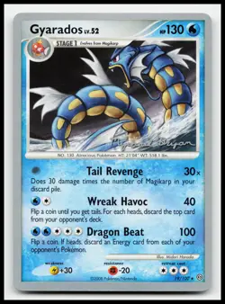 Gyarados 19/100 Rare World Championships 2010 Pokemon Card - Image 1