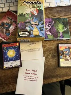 Neopets 2003 Trading Card Game Two Player Starter Set/Play Mat/Bonus Pack - Image 1