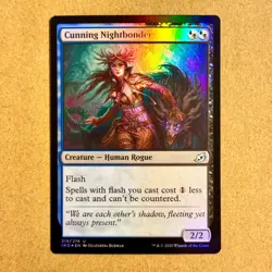 MTG ~ FOIL ~ Cunning Nightbonder ~ IKO Ikoria Lair of Behemoths ~ #219 ~ NM - Image 1