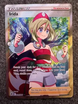 Irida 186/189 Astral Radiance Full Art Trainer Holo Rare Pokemon Card TCG NM - Image 1