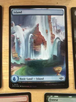 MTG Foil Full Art Outlaws of Thunder Junction OTJ Basic Land Set Of 5 - Image 3