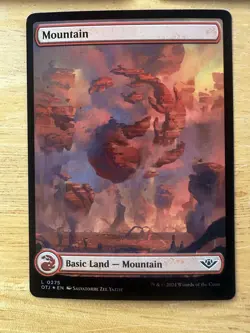 MTG Foil Full Art Outlaws of Thunder Junction OTJ Basic Land Set Of 5 - Image 5