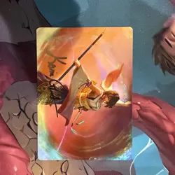 Mtg Final Fantasy Yuna, Grand Summoner Gold) Signature Stamped Art Series 22/53 - Image 1