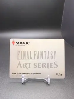 Mtg Final Fantasy Yuna, Grand Summoner Gold) Signature Stamped Art Series 22/53 - Image 2