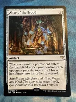 ALTAR OF THE BROOD C 2014 MAGIC THE GATHERING KHANS OF TARKIR RARE - Image 1