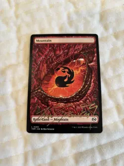 MTG NM Dragon Eye Mountain (0290) Tarkir: Dragonstorm Signed By Ron Spencer - Image 1