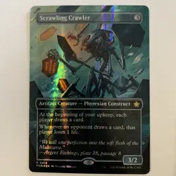 Foundations Variants Foil: Scrawling Crawler (0415 - Borderless Mana Foil) - Image 1