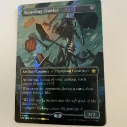 Foundations Variants Foil: Scrawling Crawler (0415 - Borderless Mana Foil) - Image 3