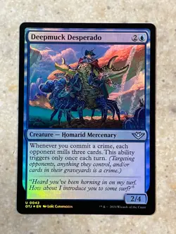 MTG NM Deepmuck Desperado Foil [Outlaws of Thunder Junction] - Image 1
