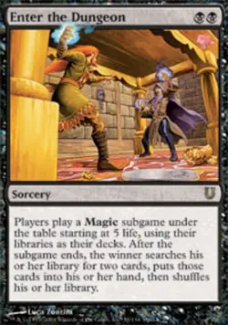 MTG Enter the Dungeon, Unhinged, Heavily Played, English - Image 1