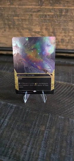 Mtg - Meteor Crater *Galaxy Foil Borderless* NM 0116 - Image 1