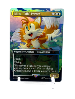 Secret Lair x Sonic: Miles "Tails" Prowler 2085 ✨RAINBOW FOIL✨ Magic MTG - Image 1
